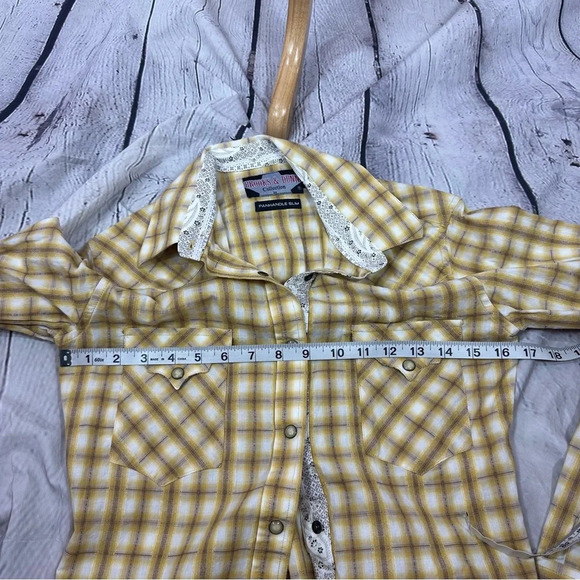 western brooks & dunn collection by panhandle slim pearl snap shirt size small - Picture 2 of 9